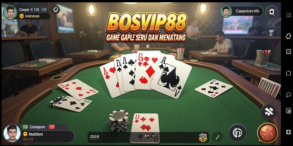 Screenshot gameplay Gaple yang menarik dan interaktif.