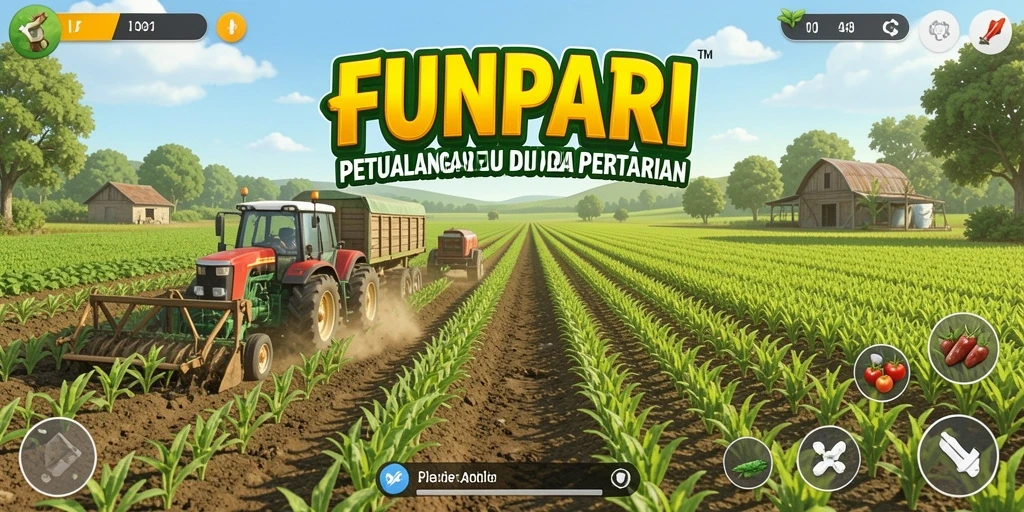 Gameplay seru di dunia pertanian FUNPARI dengan grafik yang memukau.