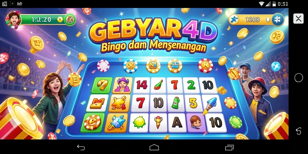 Tampilan menarik gameplay Bingo di GEBYAR4D.