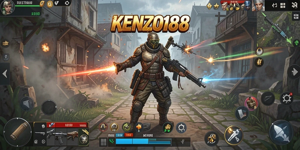 Tampilan gameplay KENZO188 yang menampilkan taktik strategi.