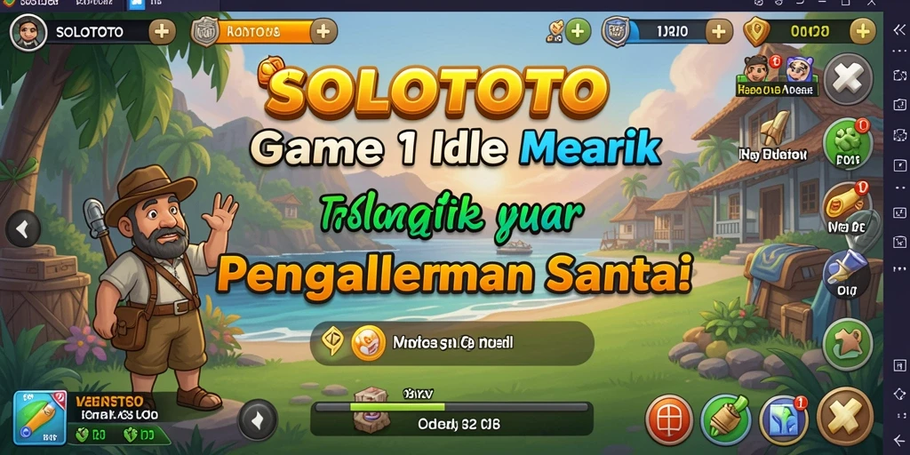 Screenshot gameplay SOLOTOTO dengan elemen Idle yang menarik.